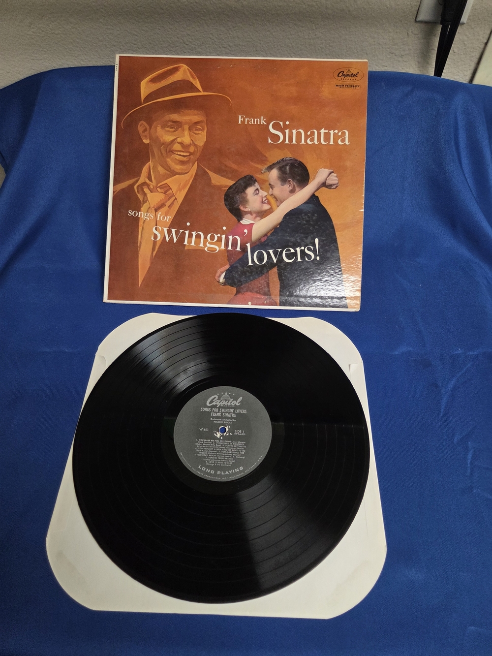 Frank Sinatra Songs for Swingin' Lovers! Vinyl Album - Orange Cover